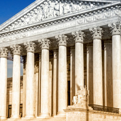 Supreme Court building in Washington, DC, United States of America