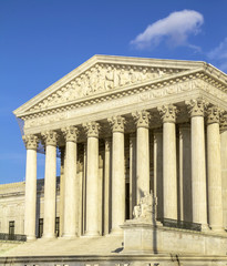 United States Supreme Court Building in Washington DC, USA