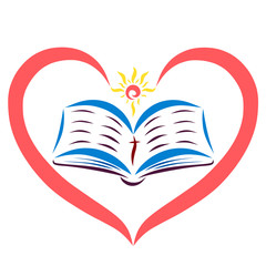 Heart and sun, open scriptures, truth from God