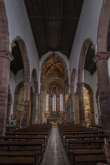 Obraz premium Interior de la historia catedral gótica de Silves Algarve