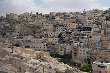 Fototapeta na wymiar View on buildings in Jerusalem