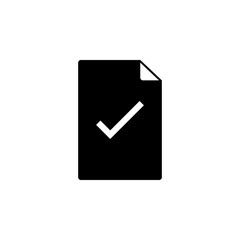 approve accept file or checklist symbol isolated vector icon