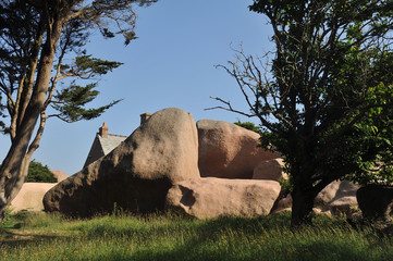 rochers de granit