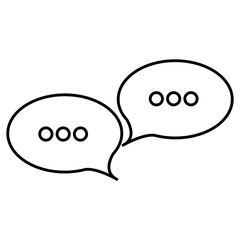 speech bubbles message icon