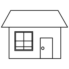 exterior house isolated icon