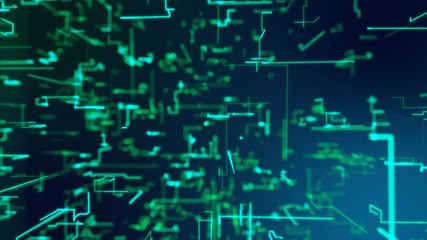 Grate of horizontally moving matrix lines