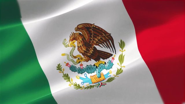 The flag of Mexico (Spanish: Bandera de M&eacute;xico) is a vertical tricolor of green, white, and red with the national coat of arms charged in the center of the white stripe.