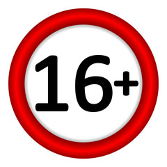 12 age restriction sign.