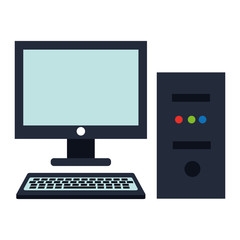 computer desktop isolated icon