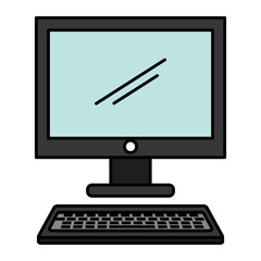 computer desktop isolated icon