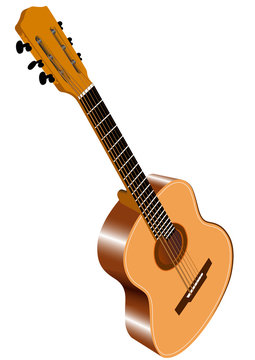 Color image of acoustic guitar