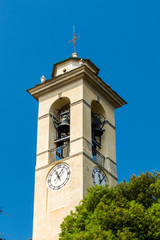 Church tower of San Vigilio in Bergamo.