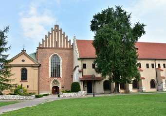 Fototapeta na wymiar castle of Sait Francis from Assisi,Cracow town Pooland