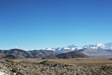 Tibetan landscape travel