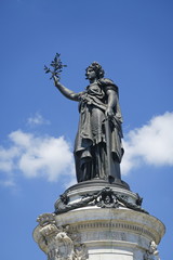 Statue de la R&eacute;publique. Place de la R&eacute;publique. Paris France