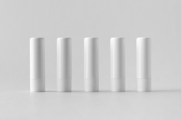 Lip balm packaging mock-up.