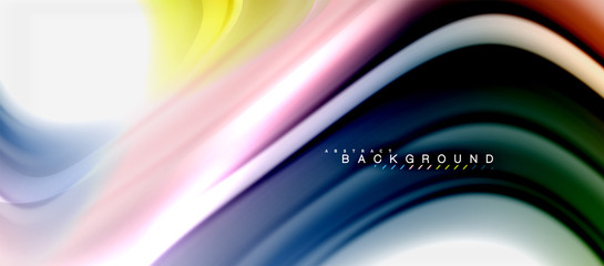 Rainbow fluid colors abstract background twisted liquid design, colorful marble or plastic wavy texture backdrop, multicolored template for business or technology presentation or web brochure cover