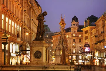 Photo sur Plexiglas Fontaine Saints Joseph fountain on Graben street in Vienna. Austria