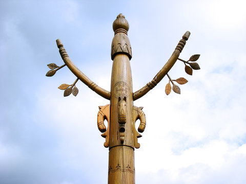 Yakut ancient pagan pillar.