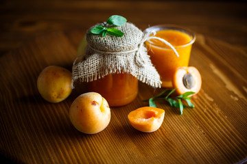 fresh sweet apricot jam