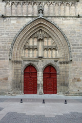 Main door of the Cahors cathedral