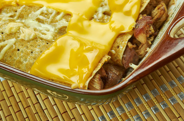 Pork Chili Verde Enchiladas