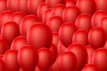 Red Balloon Background