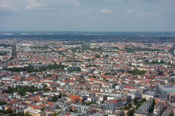 Fototapeta na wymiar Aussicht auf Berlin aus dem Fernsehturm, Berlin, Deutschland