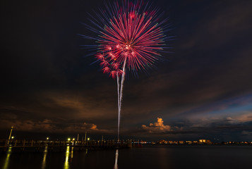 Fireworks over the Gulf