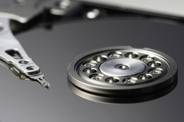 Close up hard disk