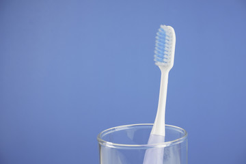 Toothbrush over a plain background