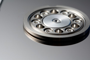 Close up hard disk