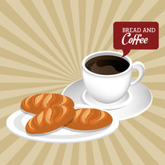 delicious breads and coffee label