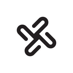 Rotation nu logo letter design
