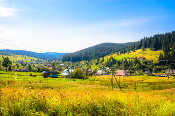 Summer mountains landscape