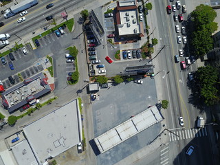 aerial of la streets