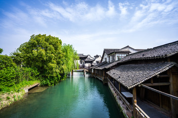 Fototapeta premium landscape of wuzhen town in china