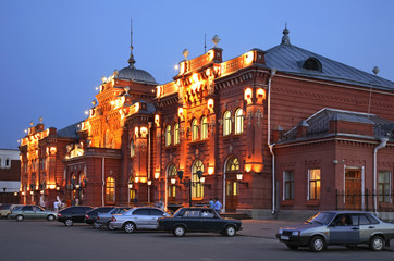 Fototapeta na wymiar Railway station in Kazan. Tatarstan. Russia