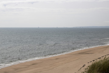 View of coastline at Newburgh Beach on Cloudy Day
