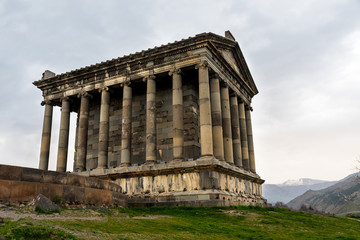Fototapeta na wymiar The Temple of Garni a classical Hellenistic temple in Garni, Armenia