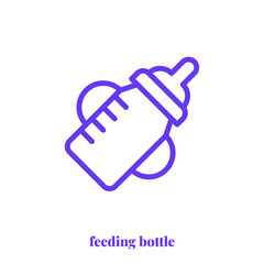 Feeding bottle icon vector. Modern, simple flat vector illustration for web site or mobile app