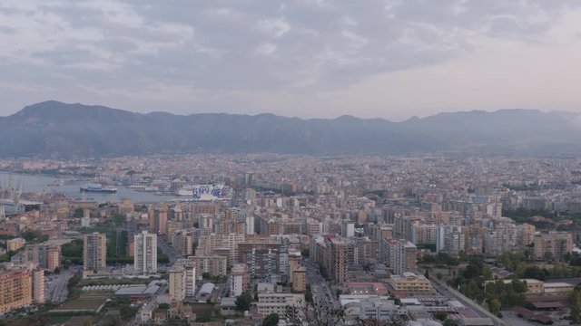 Great aerial view of Palermo
