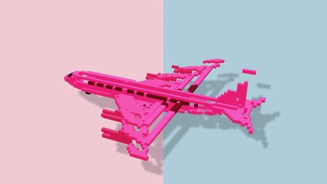 shape morphing - dynamic voxels 3D visualization