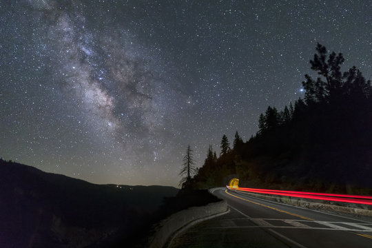 Night Sky Highway - Milky Way over Yosemite National Park, California