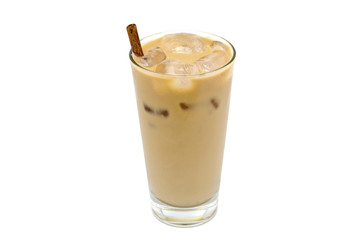 ice latte on white background 4