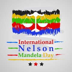 Illustration of background for Nelson Mandela Day