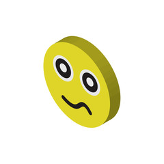 Hypnotized isometric right top view 3D icon