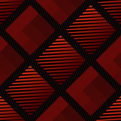 repeating abstract red pattern - a seamless vector pattern with geometric texture that resembles fabric