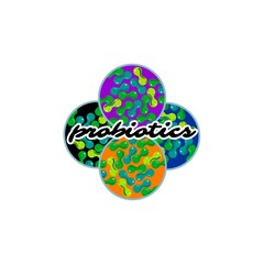Probiotics logo. Concept of healthy nutrition ingredient for therapeutic purposes. simple flat style trend modern logotype graphic design isolated