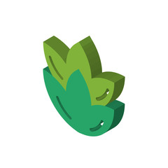 Artichoke isometric right top view 3D icon